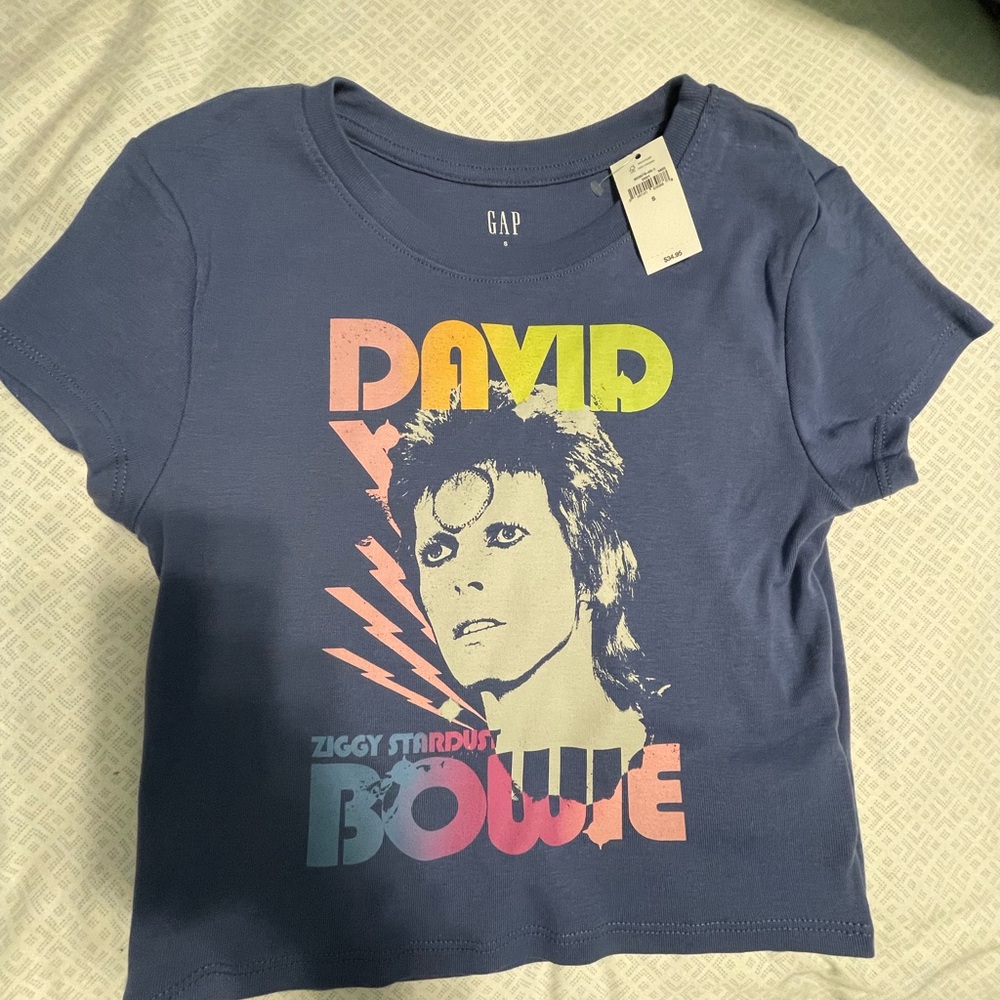 GAP David Bowie Graphic Tee - Blue